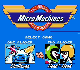 Micro Machines title screenshot
